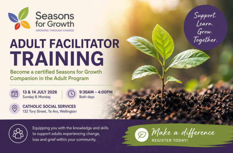 Seasons for Growth Adult Facilitator Training – July 2026