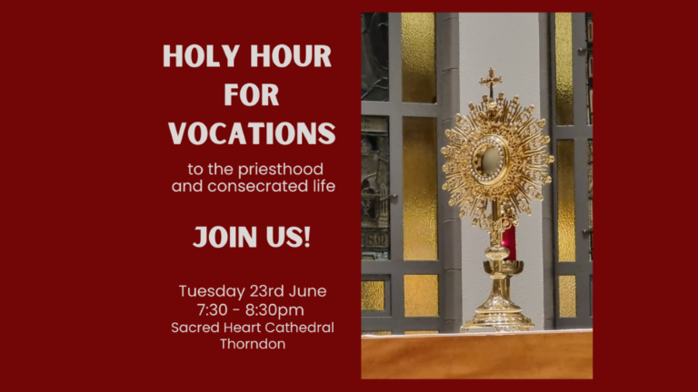 Holy Hour for Vocations this Tuesday at Sacred Heart
