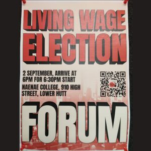 Living wage election forum at Naenae College
