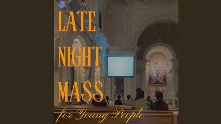 Late Night Mass for young people at Sacred Heart