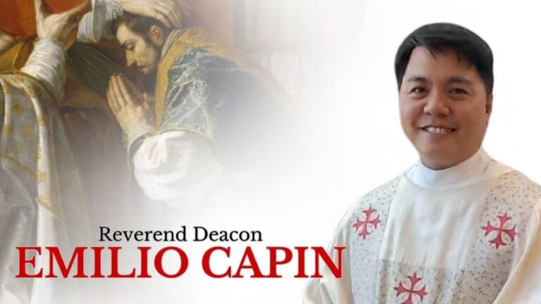 Reminder: Ordination to the priesthood of Emilio Capin