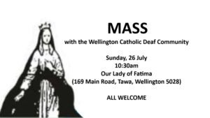 Mass with the deaf and hard of hearing at Our Lady of Fatima