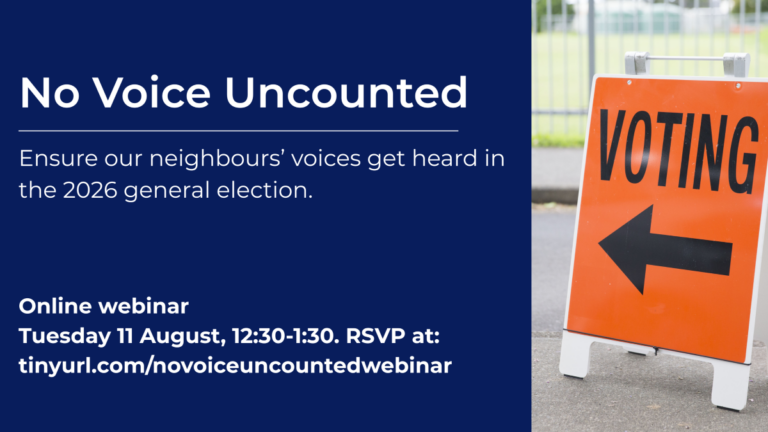 No Voice Uncounted online webinar on 11 August